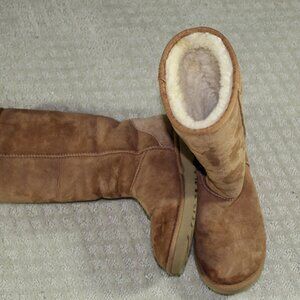 Ugg Women's Sz 7 Chestnut Classic Suede Tall Boots